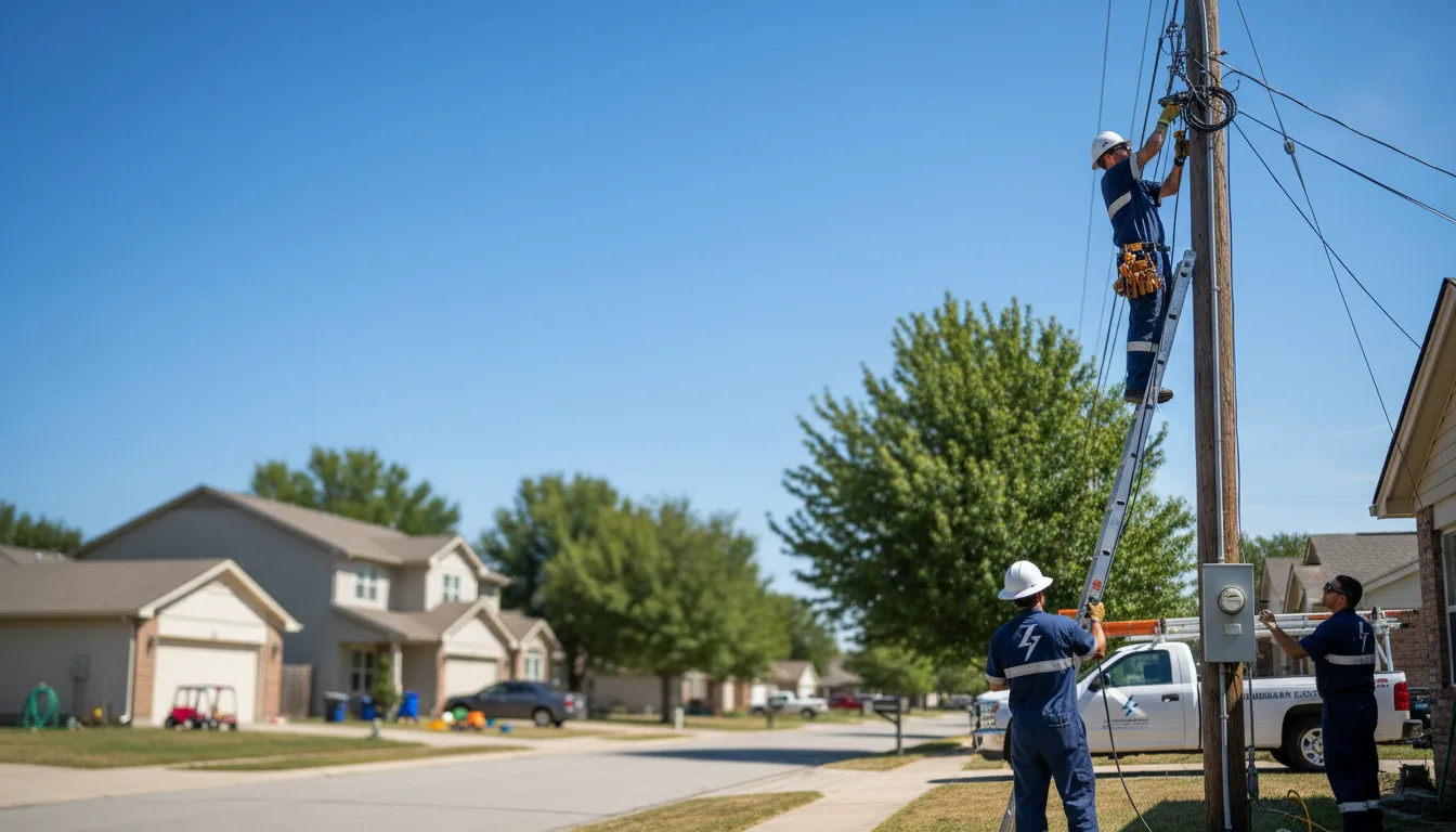 Residential electrician providing installation services in Weston, NE